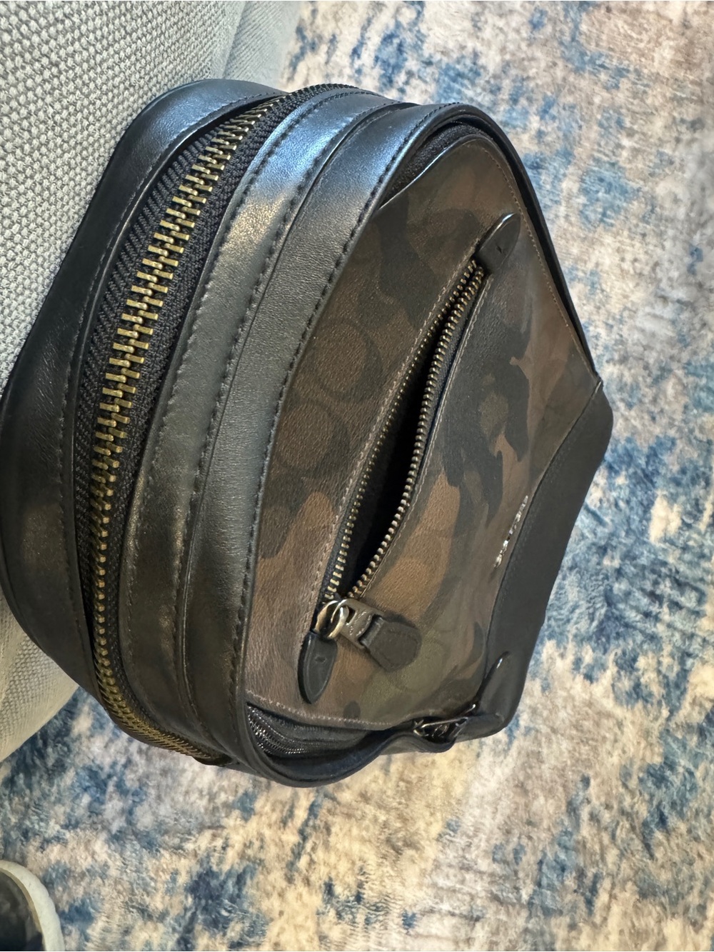 Coach Men's Camo Signature Sling Bag - Brown/Black - Picture 3 of 3